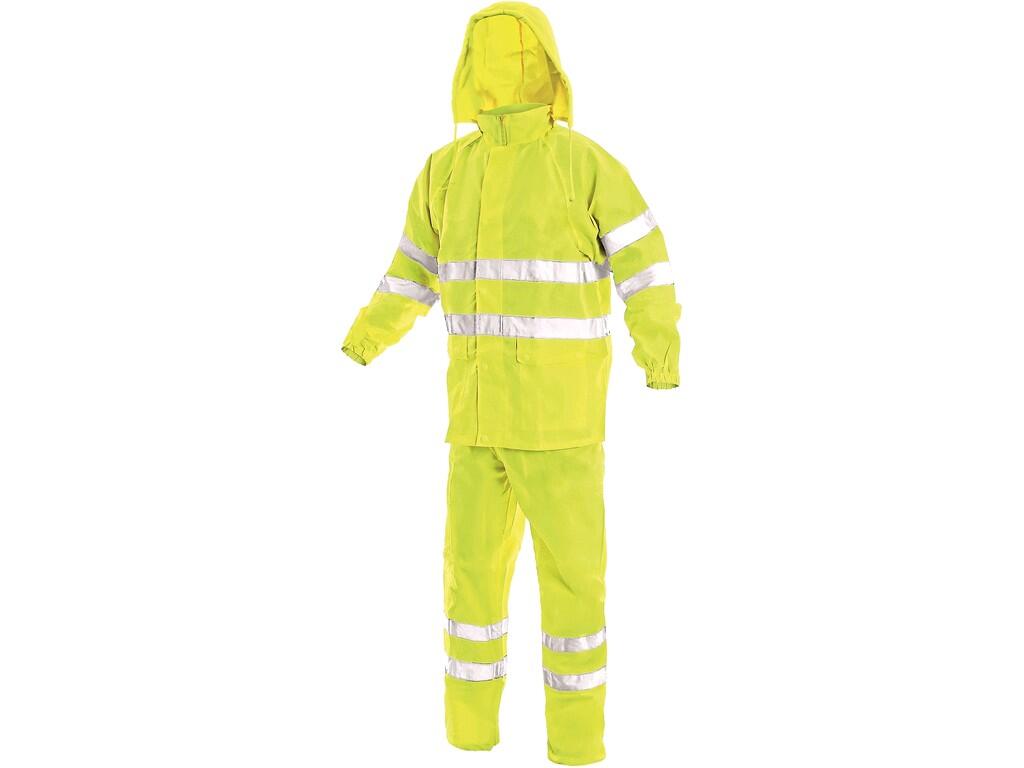 Súprava YORK, výstražný, pánsky, žltý, vel. 2XL